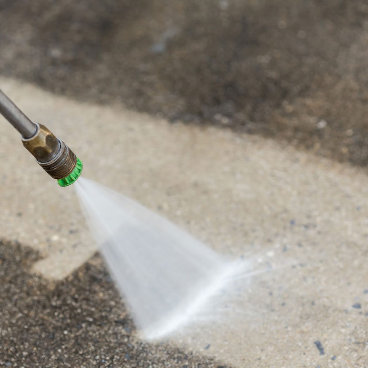 Pressure Wash Concrete Floor