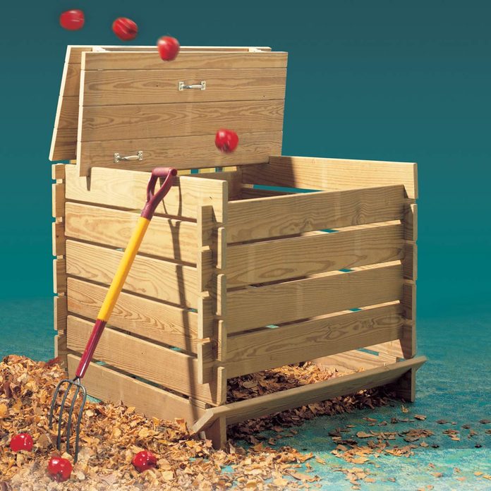 finished compost bin