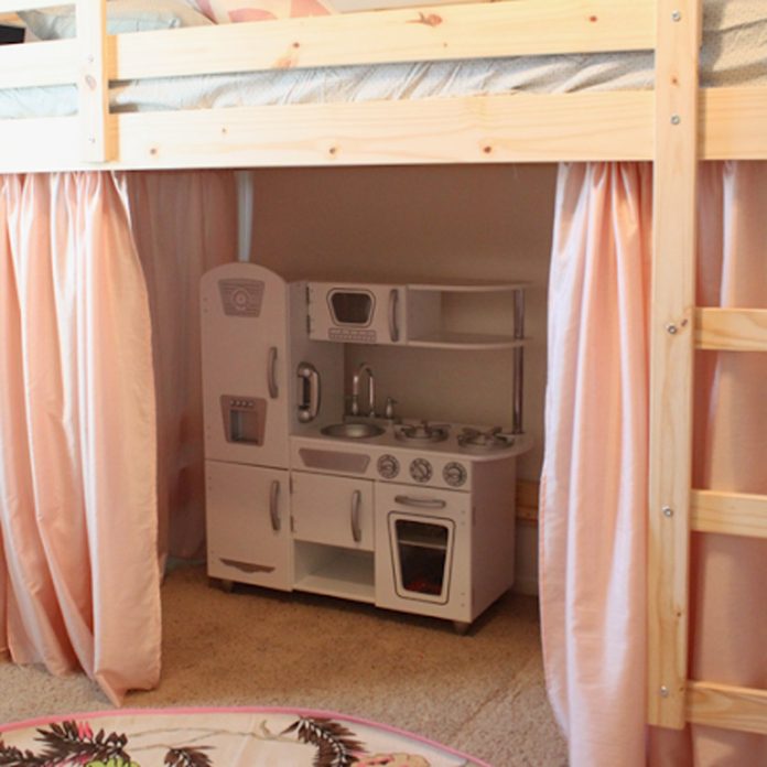 lofted bed