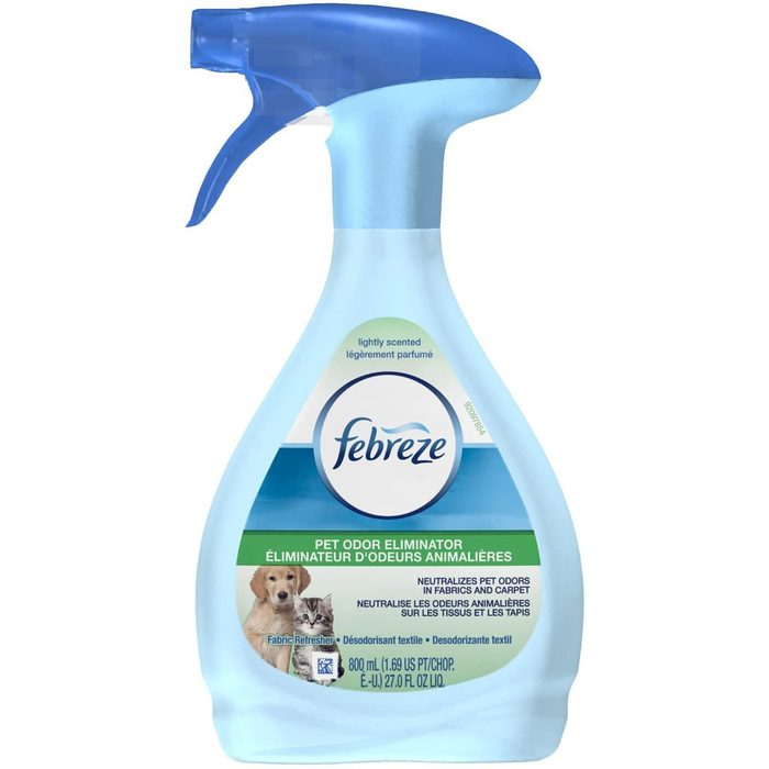 A spray bottle labeled 