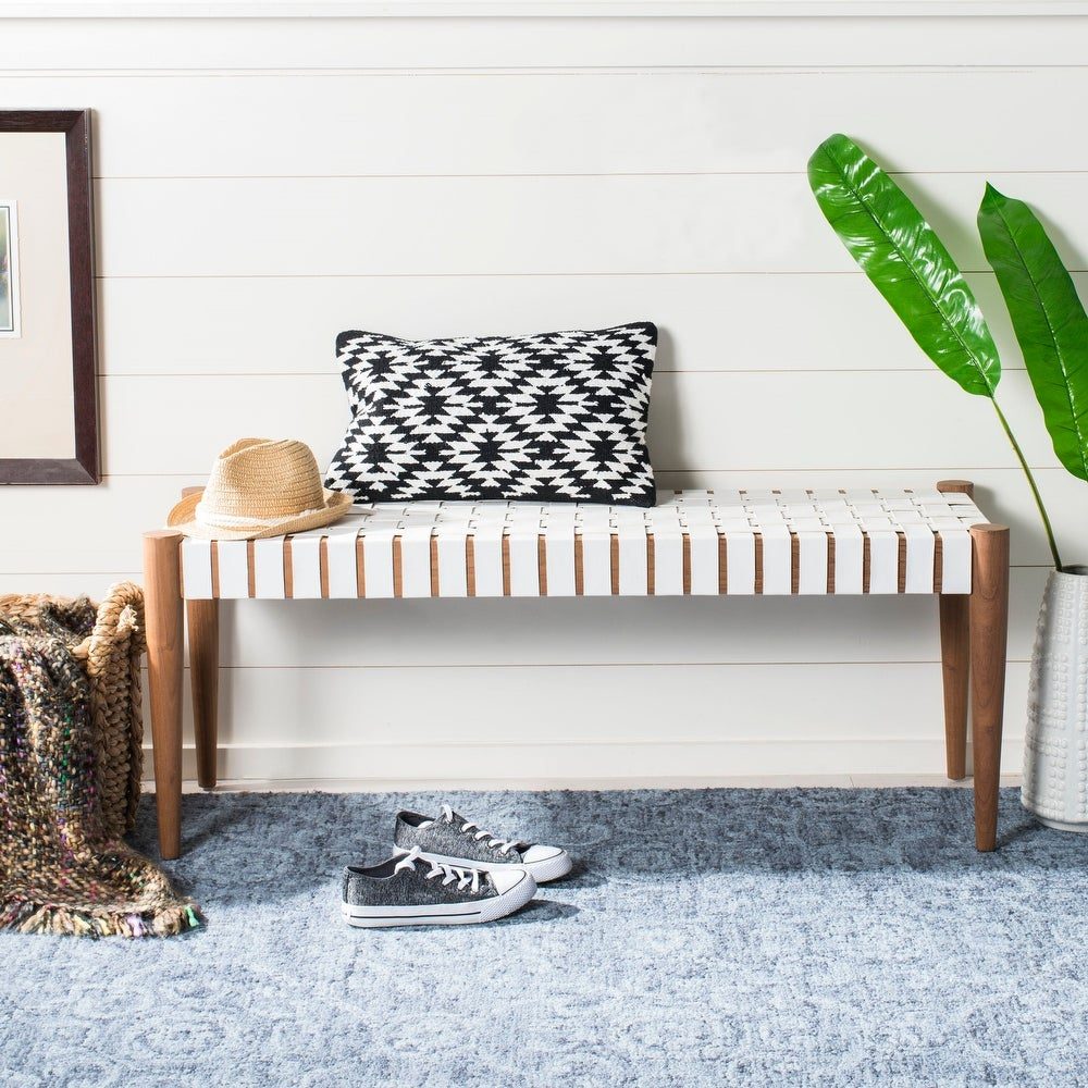 Safavieh Amalia Cowhide Bench
