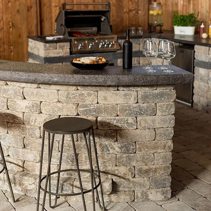 Diy Curved Outdoor Kitchen Bar Kit Idea