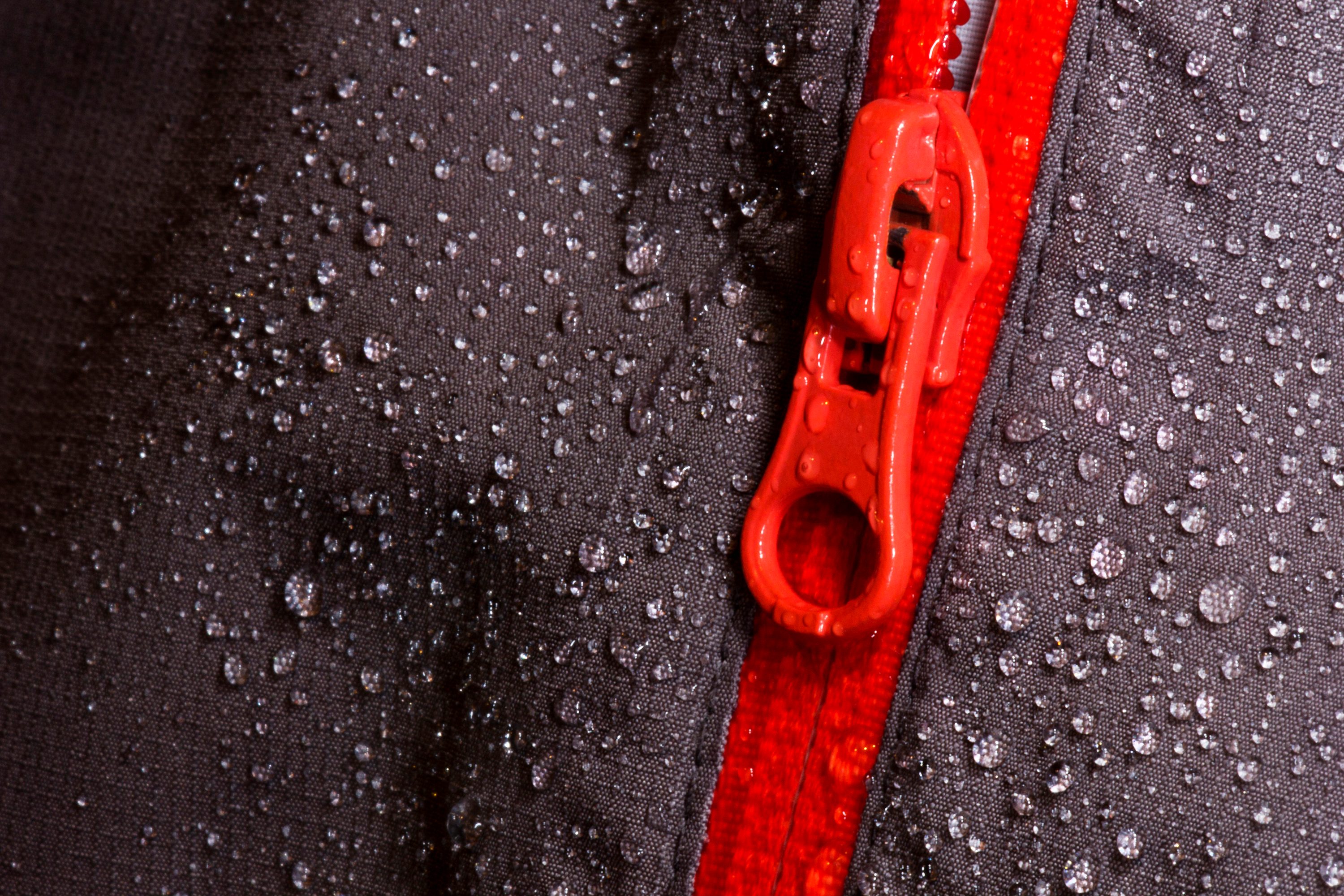 Waterproof fabric and zipper for outdoors