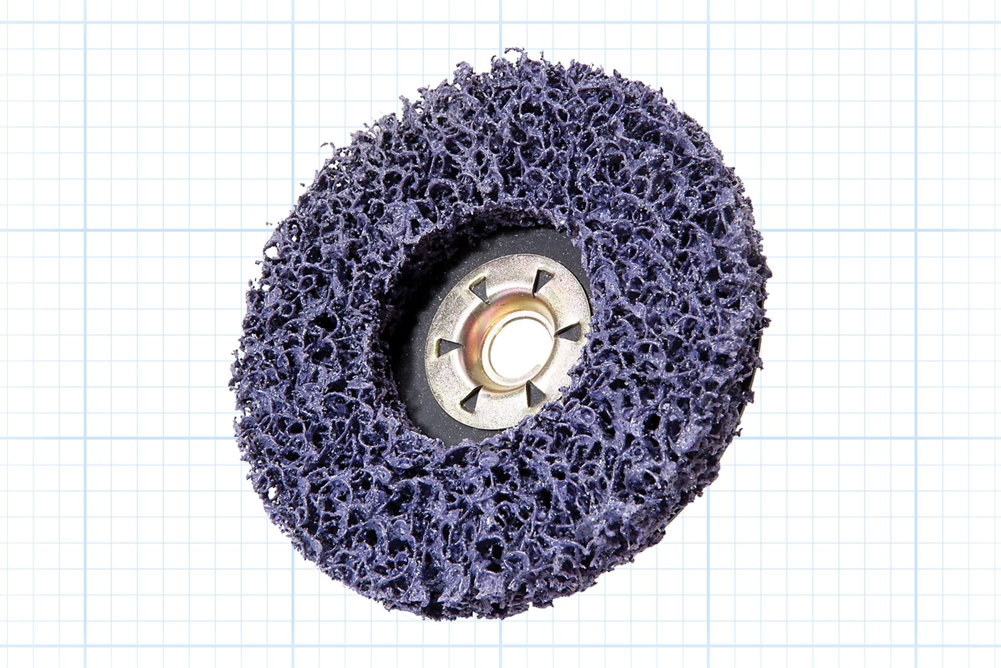 Stripping Disc on grid background