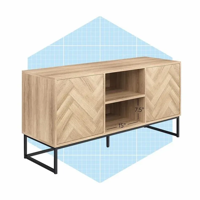 Nathan James Dylan Media Console Cabinet Or Tv Stand With Doors Ecomm Amazon