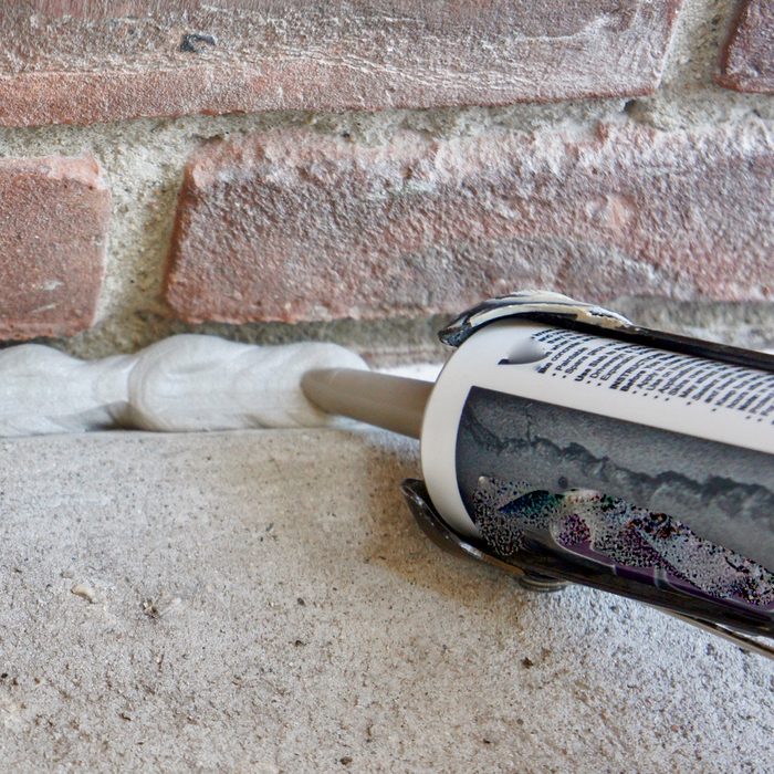 caulking close up